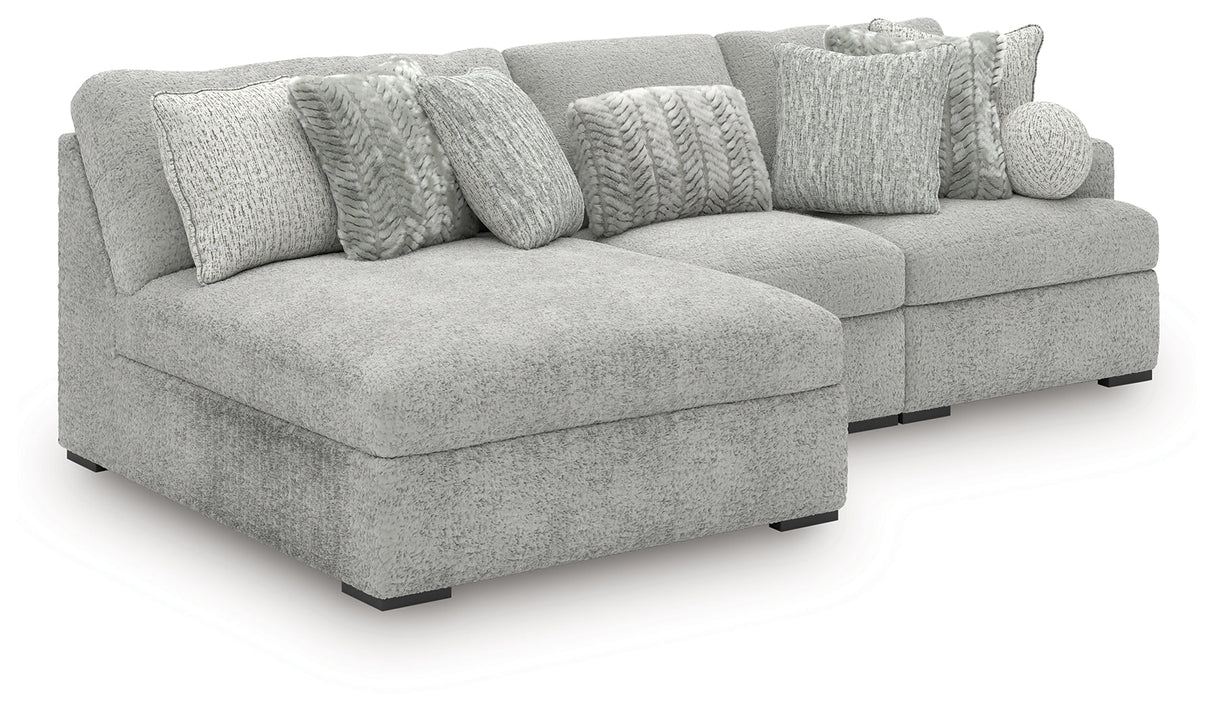Cuddle Plush Arctic 3-Piece Left Arm Facing (LAF) Chaise Sectional by Ashley at Eve Furniture