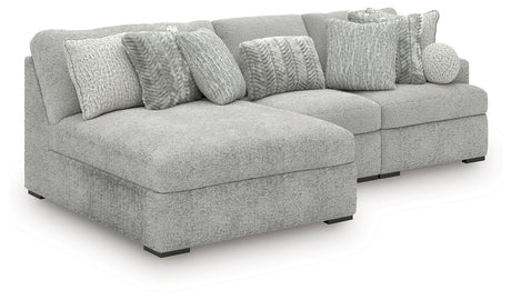 Cuddle Plush Arctic 3-Piece Left Arm Facing (LAF) Chaise Sectional by Ashley at Eve Furniture