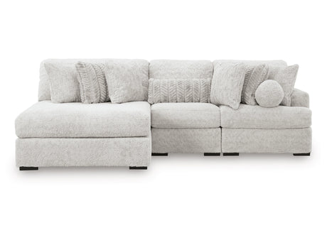 Cuddle Plush Arctic 3-Piece Left Arm Facing (LAF) Chaise Sectional by Ashley at Eve Furniture
