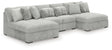 Cuddle Plush Arctic 4-Piece Double Chaise Sectional by Ashley at Eve Furniture