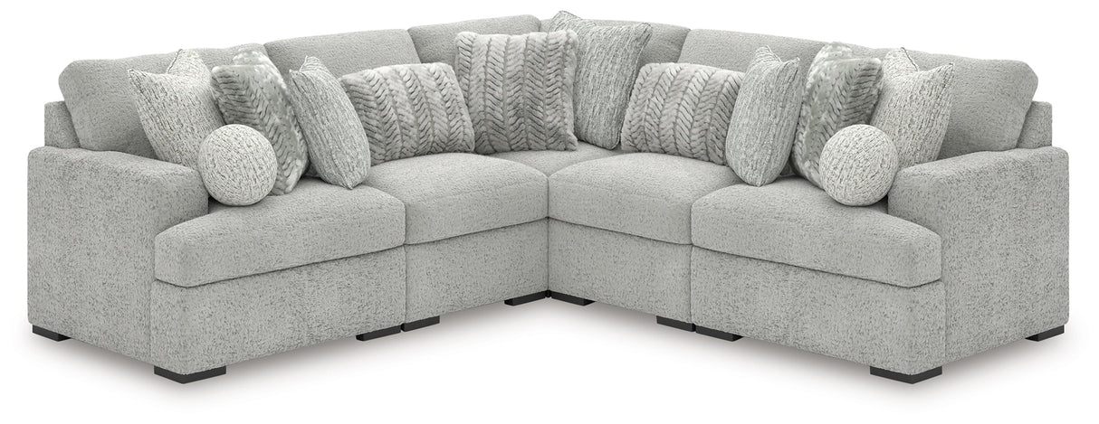 Cuddle Plush Arctic 5-Piece Sectional by Ashley at Eve Furniture