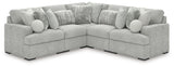 Cuddle Plush Arctic 5-Piece Sectional by Ashley at Eve Furniture