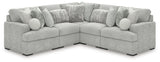 Cuddle Plush Arctic 5-Piece Sectional by Ashley at Eve Furniture