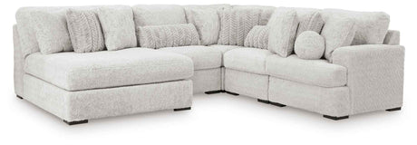 Cuddle Plush Arctic 5-Piece Sectional with LAF Chaise by Ashley at Eve Furniture