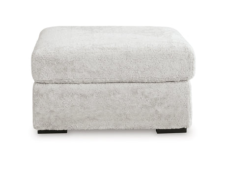 Cuddle Plush Arctic Oversized Accent Ottoman by Ashley at Eve Furniture