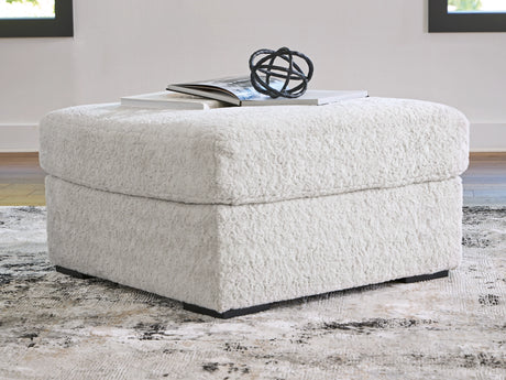 Cuddle Plush Arctic Oversized Accent Ottoman by Ashley at Eve Furniture