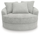 Cuddle Plush Arctic Oversized Swivel Accent Chair by Ashley at Eve Furniture