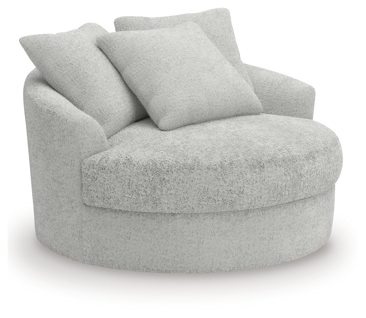 Cuddle Plush Arctic Oversized Swivel Accent Chair by Ashley at Eve Furniture