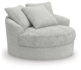 Cuddle Plush Arctic Oversized Swivel Accent Chair by Ashley at Eve Furniture