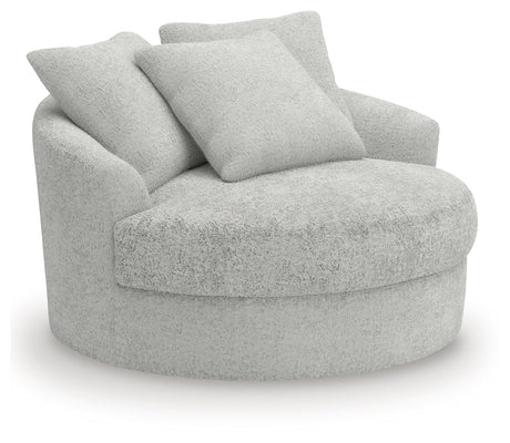 Cuddle Plush Arctic Oversized Swivel Accent Chair by Ashley at Eve Furniture