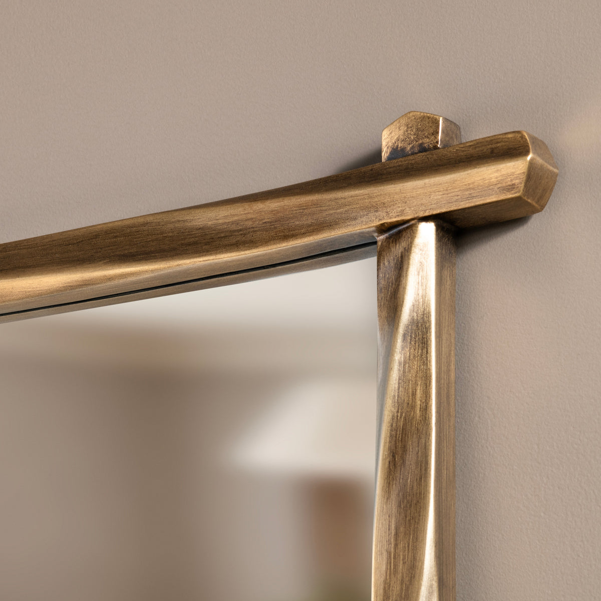 Cullen 1 Gold Wall Mirror by Crestview at Eve Furniture