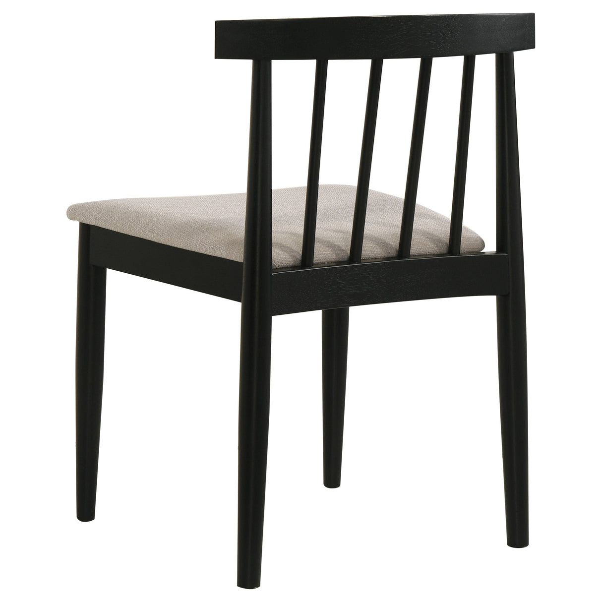 Cullen Black/Wheat Dining Side Chair Upholstered Seat (Set of 2) by Coaster at Eve Furniture