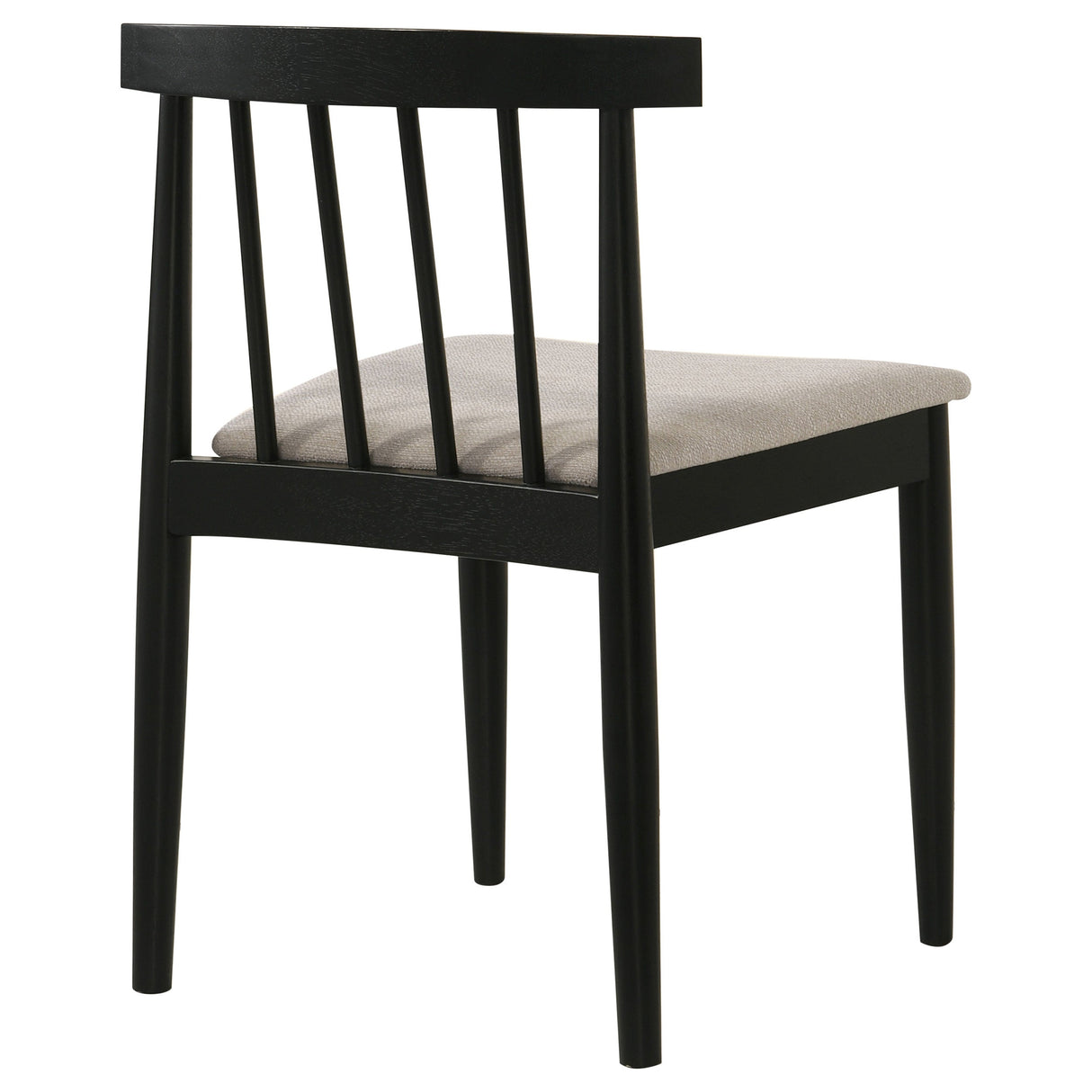 Cullen Black/Wheat Dining Side Chair Upholstered Seat (Set of 2) by Coaster at Eve Furniture