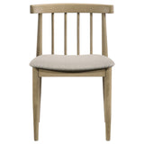 Cullen Natural Oak/Wheat Dining Side Chair Upholstered Seat (Set of 2) by Coaster at Eve Furniture