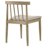 Cullen Natural Oak/Wheat Dining Side Chair Upholstered Seat (Set of 2) by Coaster at Eve Furniture