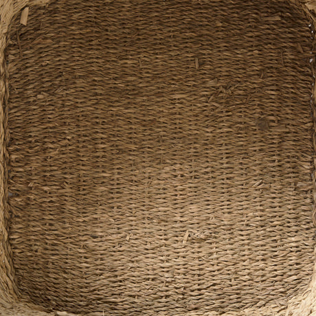 Cullen (Set of 3) Grey Twisted Seagrass Square Basket by Mercana at Eve Furniture