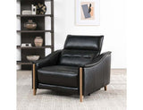 Cullman Black Leather Power Recliner Accent Chair by Classic Home at Eve Furniture