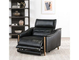 Cullman Black Leather Power Recliner Accent Chair by Classic Home at Eve Furniture