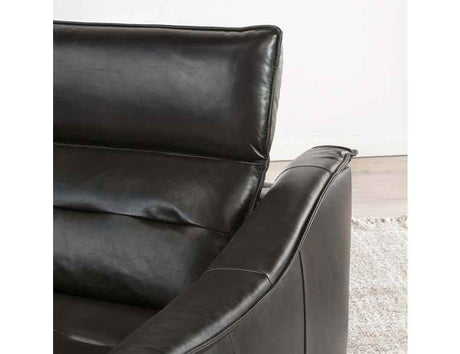 Cullman Black Leather Power Recliner Accent Chair by Classic Home at Eve Furniture