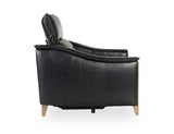 Cullman Black Leather Power Recliner Accent Chair by Classic Home at Eve Furniture