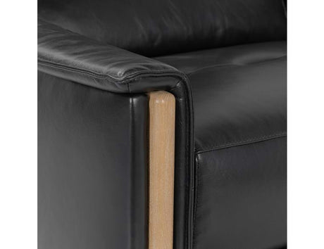 Cullman Black Leather Power Recliner Accent Chair by Classic Home at Eve Furniture