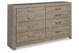 Culverbach Gray 6 Drawer Dresser by Ashley at Eve Furniture