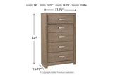 Culverbach Gray Chest of Drawers by Ashley at Eve Furniture