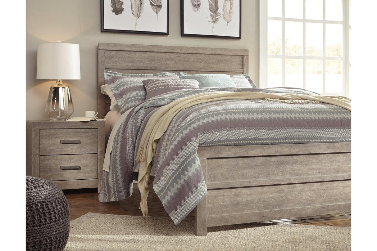 Culverbach Gray King Panel Bed by Ashley at Eve Furniture