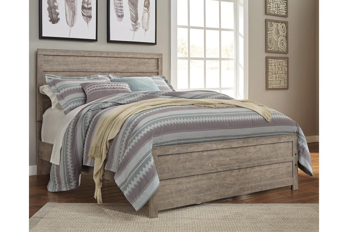 Culverbach Gray Queen Panel Bed by Ashley at Eve Furniture