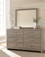 Culverbach Gray Upholstered Panel Bedroom Set by Ashley at Eve Furniture