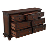 Cumberland Brown Cherry Sleigh Storage Platform Bedroom Set by Homelegance at Eve Furniture