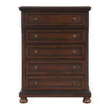 Cumberland Brown Cherry Sleigh Storage Platform Bedroom Set by Homelegance at Eve Furniture