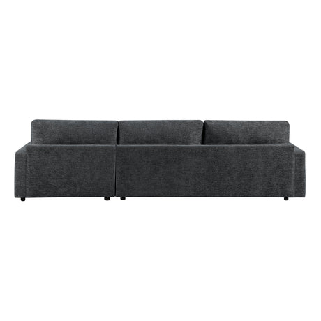 Cumulus Dark Gray Convertible Queen Sleeper Sofa with Charging Ports by Homelegance at Eve Furniture