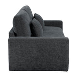 Cumulus Dark Gray Convertible Queen Sleeper Sofa with Charging Ports by Homelegance at Eve Furniture