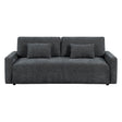 Cumulus Dark Gray Convertible Queen Sleeper Sofa with Charging Ports by Homelegance at Eve Furniture