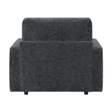 Cumulus Dark Gray Convertible Sleeper Chair with Charging Ports by Homelegance at Eve Furniture