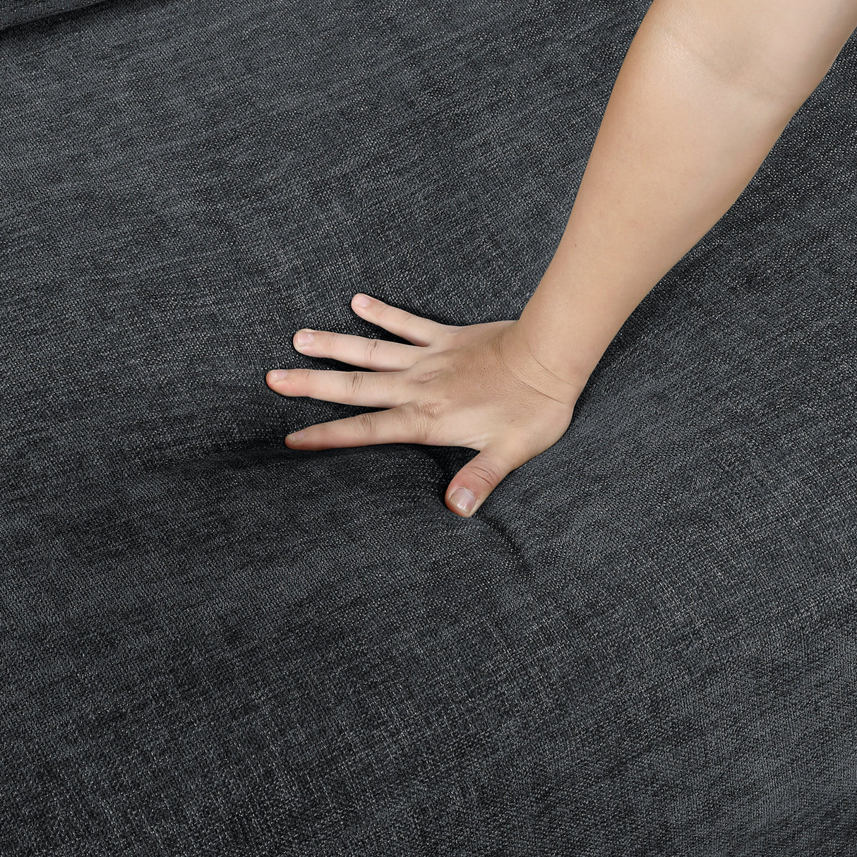 Cumulus Dark Gray Convertible Sleeper Chair with Charging Ports by Homelegance at Eve Furniture