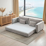 Cumulus Gray Convertible Queen Sleeper Sofa with Charging Ports by Homelegance at Eve Furniture