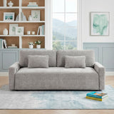 Cumulus Gray Convertible Queen Sleeper Sofa with Charging Ports by Homelegance at Eve Furniture