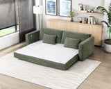 Cumulus Green 2-Piece Convertible RAF Sleeper Sectional by Homelegance at Eve Furniture
