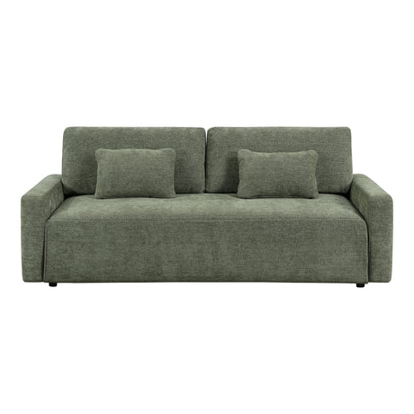 Cumulus Green 2-Piece Convertible RAF Sleeper Sectional by Homelegance at Eve Furniture