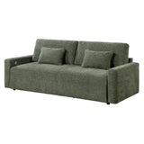 Cumulus Green 2-Piece Convertible RAF Sleeper Sectional by Homelegance at Eve Furniture
