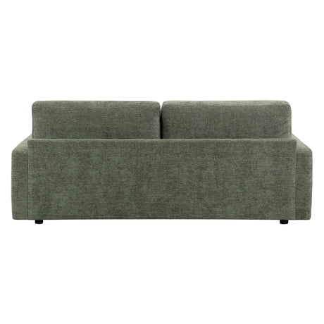 Cumulus Green 2-Piece Convertible RAF Sleeper Sectional by Homelegance at Eve Furniture
