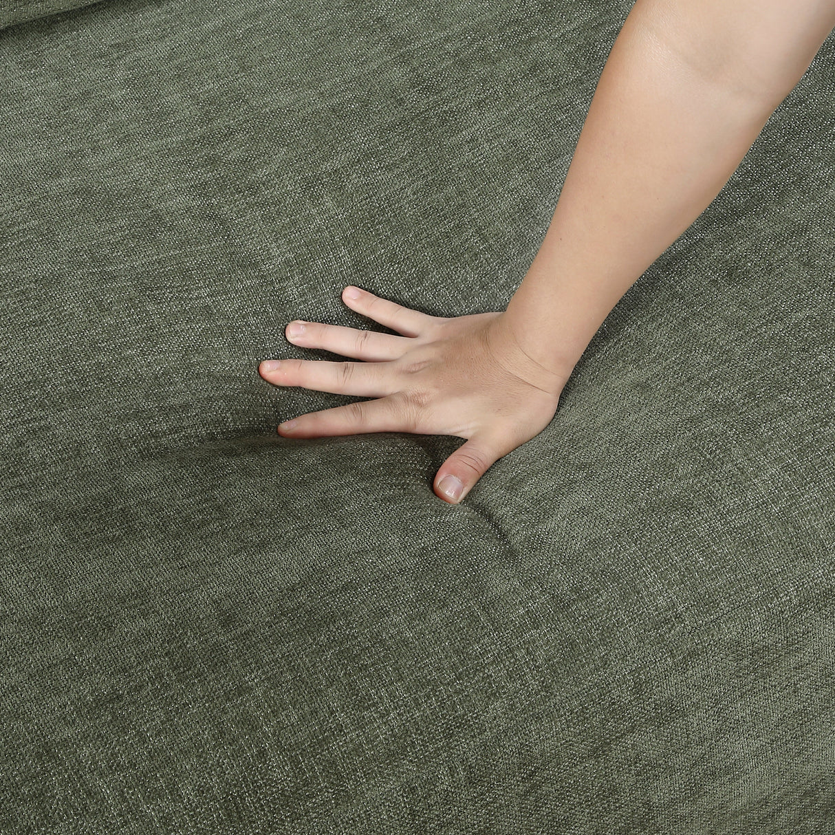 Cumulus Green Convertible Sleeper Chair with Charging Ports by Homelegance at Eve Furniture
