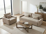 Cumulus Taupe Convertible Queen Sleeper Sofa with Charging Ports by Homelegance at Eve Furniture