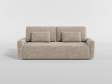 Cumulus Taupe Convertible Queen Sleeper Sofa with Charging Ports by Homelegance at Eve Furniture
