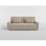 Cumulus Taupe Convertible Queen Sleeper Sofa with Charging Ports by Homelegance at Eve Furniture