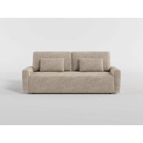 Cumulus Taupe Convertible Queen Sleeper Sofa with Charging Ports by Homelegance at Eve Furniture