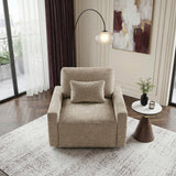 Cumulus Taupe Convertible Sleeper Chair with Charging Ports by Homelegance at Eve Furniture