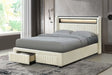 Cupid Beige Full Platform Bed With Storage Drawers by Happy Homes at Eve Furniture